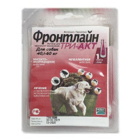 Капли Boehringer Ingelheim Frontline TRI-AKT XL против эктопаразитов для собак от 40 до 60 кг, монопипетка Капли Boehringer Ingelheim Frontline TRI-AKT XL против эктопаразитов для собак от 40 до 60 кг, монопипетка