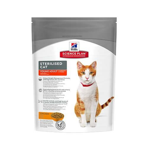 Сухий корм Hill's Science Plan Feline Young Adult Sterilised Cat для стерилізованих котів, з куркою, 300 г
