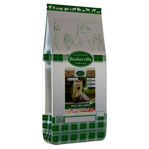 Сухой корм Baskerville HF Klein Rassen для взрослых собак мелких пород, 1.5 кг