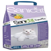 Вбираючий наповнювач Sanicat SuperPlus для котячих туалетів з ароматом апельсина і лаванди, 20 л (12,5 кг)