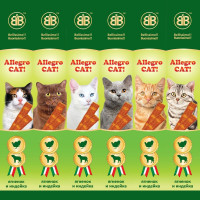 Колбаски B&B Allegro Cat со вкусом ягненка и индейки, 6 х 5 г Колбаски B&B Allegro Cat со вкусом ягненка и индейки, 6 х 5 г