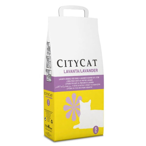 Вбираючий наповнювач Sanicat CityCat Parf для котячого туалету c ароматом лаванди, 5 кг