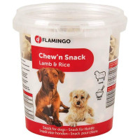 Ласощі Flamingo Bones Lamb & Rice кісточка, для собак, ягня, 50 г Ласощі Flamingo Bones Lamb & Rice кісточка, для собак, ягня, 50 г