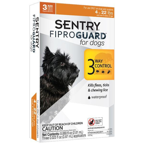 Капли Fiproguard от блох, клещей и вшей для собак до 10 кг, 0,67 мл, 6 шт, цена за 1 пипетку