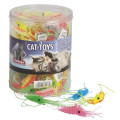Игрушка Flamingo Plastic Shrimp для кошек, креветка латекс, 10 шт/уп, цена за 1 шт 1.5х6 см