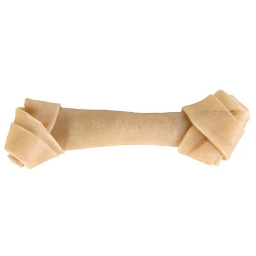 Кость пресована вузлова Denta для собак, 11 см, бежева