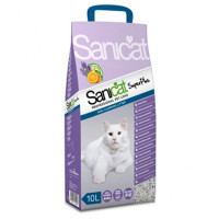 Грудкує наповнювач Sanicat SuperPlus для котячих туалетів з ароматом апельсина і лаванди, 10 л (6,9 кг)