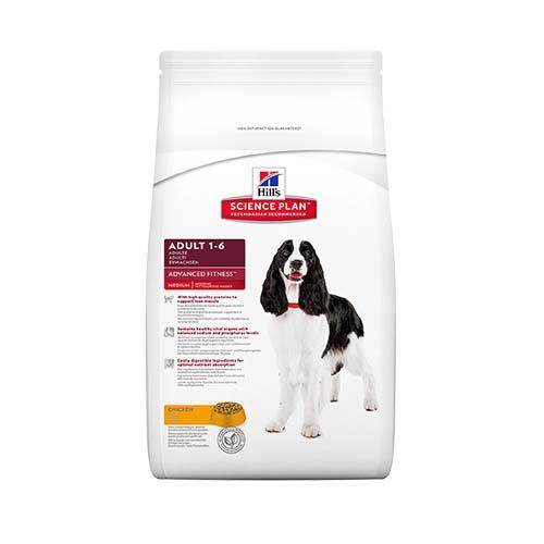 Сухой корм Hill's Science Plan Canine Adult Advanced Fitness Medium для собак средних пород, с курицей, 12 кг