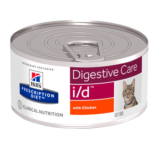 Консерва Hill's Prescription Diet i/d для кошек при нарушении работы ЖКТ, с курицей, 156 г Консерва Hill's Prescription Diet i/d для кошек при нарушении работы ЖКТ, с курицей, 156 г