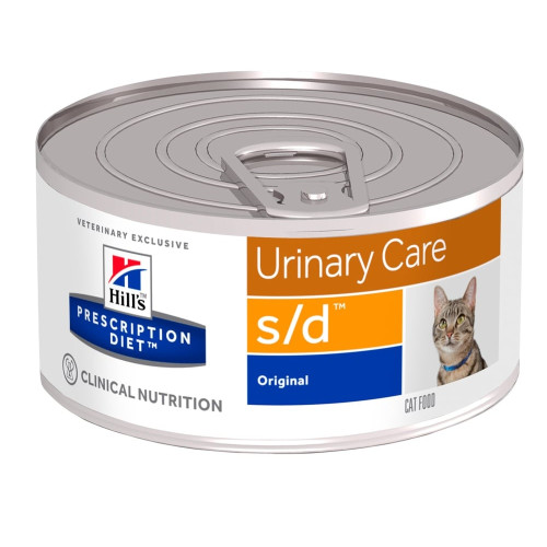 Консерва Hill's Prescription Diet Urinary Care s/d для растворения струвитных камней у кошек, 156 г Консерва Hill's Prescription Diet Urinary Care s/d для растворения струвитных камней у кошек, 156 г