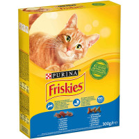 Сухой корм Purina Friskies для кошек, с лососем и овощами, 300 г Сухой корм Purina Friskies для кошек, с лососем и овощами, 300 г