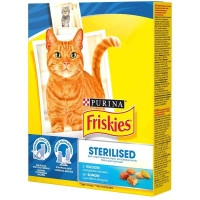 Сухий корм Purina Friskies Sterilised для стерилізованих котів, з лососем і овочами, 270 г Сухий корм Purina Friskies Sterilised для стерилізованих котів, з лососем і овочами, 270 г