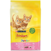 Сухий корм Purina Friskies Junior для кошенят, з куркою, молоком і овочами, 10 кг Сухий корм Purina Friskies Junior для кошенят, з куркою, молоком і овочами, 10 кг