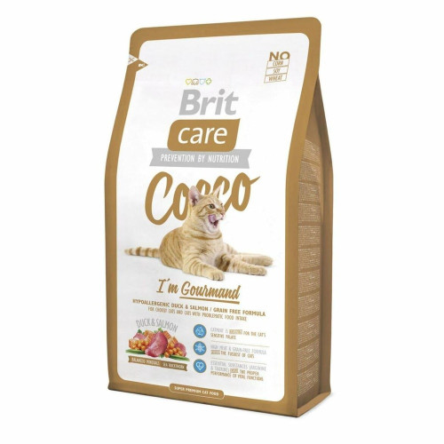 Сухой корм Brit Care Cat Cocco I am Gourmand, для привередливых кошек, 2 кг