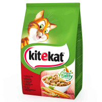 Сухой корм Kitekat для кошек, говядина с овощами, 1.8 кг Сухой корм Kitekat для кошек, говядина с овощами, 1.8 кг