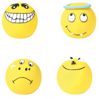 Игрушка Trixie, мяч с рожицей, для собак, 6 см, 4 шт Игрушка Trixie, мяч с рожицей, для собак, 6 см, 4 шт