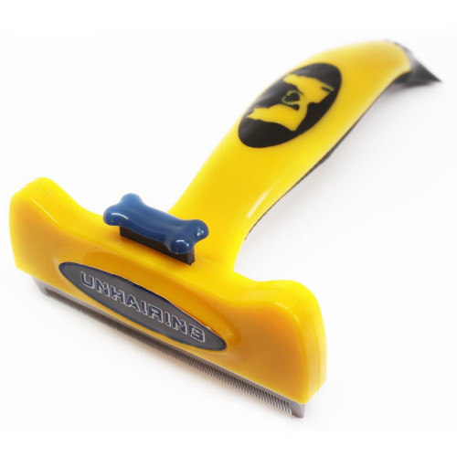 Фурминатор FURminator Large Dog DeShedding Tool для вычесывания шерсти собак и кошек, с кнопкой 10.16 см