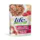 Влажный корм LifeCat Tuna With Beef And Ham для взрослых кошек, тунец с говядиной и куриной ветчиной, 70 г
