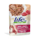 Вологий корм LifeCat Tuna With Ham для дорослих котів, тунець та шинка, 70 г