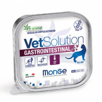 Вологий корм Monge VetSolution Gastrointestinal feline для котів із захворюванням жкт, паштет, 100 г Вологий корм Monge VetSolution Gastrointestinal feline для котів із захворюванням жкт, паштет, 100 г