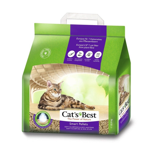 Древесный наполнитель, Cat's Best Smart pellets, 2.5 кг