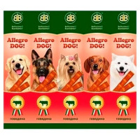 Колбаски B&B Allegro Dog для собак, со вкусом говядины, 5×10 г Колбаски B&B Allegro Dog для собак, со вкусом говядины, 5×10 г