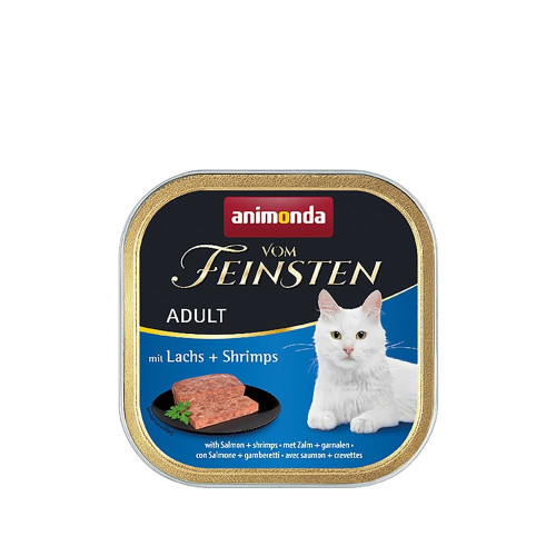 Консервы Animonda Vom Feinsten паштет для кошек, с лососем и креветками, 100 г