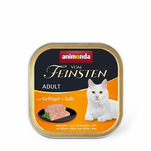 Консервы Animonda Vom Feinsten паштет для кошек, с птицей и телятиной, 100 г