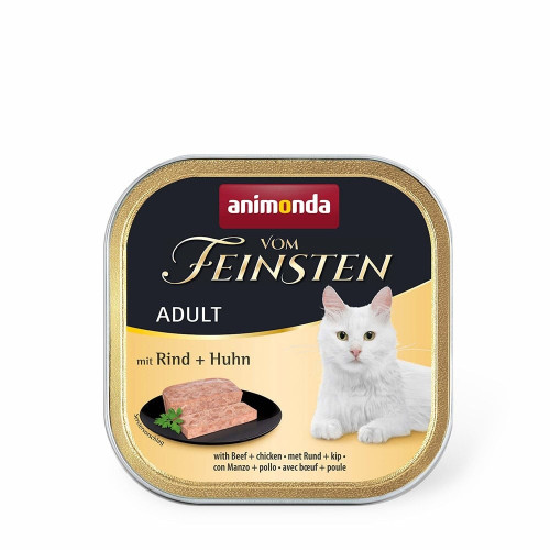Консерви Animonda Vom Feinsten паштет для котів, з яловичиною і куркою, 100 г
