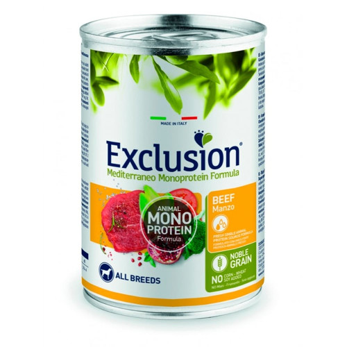 Консервы Exclusion Adult Beef для взрослых собак всех пород, с говядиной, 400 г