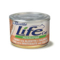 Консерви LifeCat Tuna With Anchovies And Salmon для дорослих котів, тунець з анчоусами та лосось, 150 г