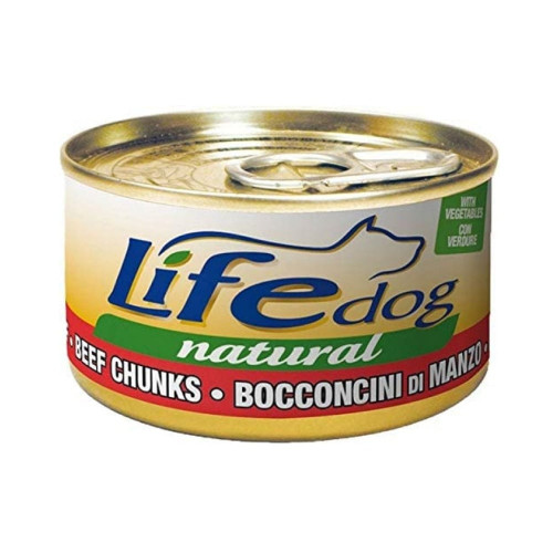 Консерви LifeDog Beef With Vegetables для дорослих собак, філе яловичини та овочі, 90 г