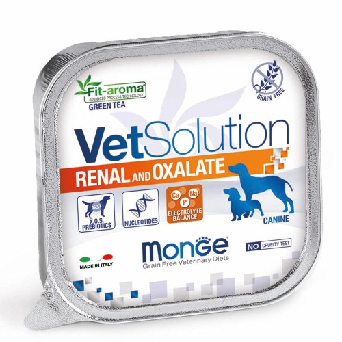 Консерви Monge VetSolution Renal oxalate canine для підтримання функцій нирок у собак, 150 г Консерви Monge VetSolution Renal oxalate canine для підтримання функцій нирок у собак, 150 г