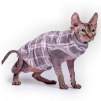 Кофта без рукавов Style Pets GUCH для кошек, в клетку, размер L+