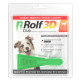 Краплі Rolf Club 3D проти бліх та кліщів і комарів, для собак від 10 до 20 кг, 1 піпетка×1.5 мл