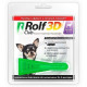 Капли Rolf Club 3D против блох и клещей и комаров, для собак от 2 до 4 кг, 1 пипетка×0.5 мл