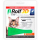 Краплі Rolf Club 3D проти бліх та кліщів, для котів від 8 до 15 кг, 1 піпетка×1.5 мл