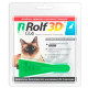 Капли Rolf Club 3D против блох и клещей, для кошек до 4 кг, 1 пипетка×0.5 мл