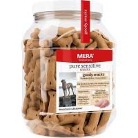 Лакомство Mera Good Snacks Pure Sensitive Truthahn&Reis снеки для чувствительных собак, с индейкой и рисом, 600 г Лакомство Mera Good Snacks Pure Sensitive Truthahn&Reis снеки для чувствительных собак, с индейкой и рисом, 600 г