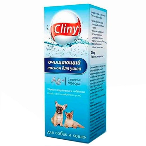 Очищаючий лосьйон Cliny для вух котів і собак, 50 мл
