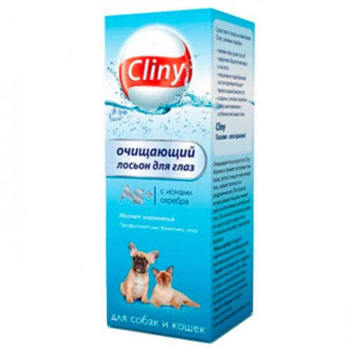 Очищаючий лосьйон Cliny для очей котів і собак, 50 мл