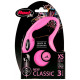 Рулетка-повідець Flexi New Classic XS, для собак і котів до 8 кг, 3 м, трос, рожева
