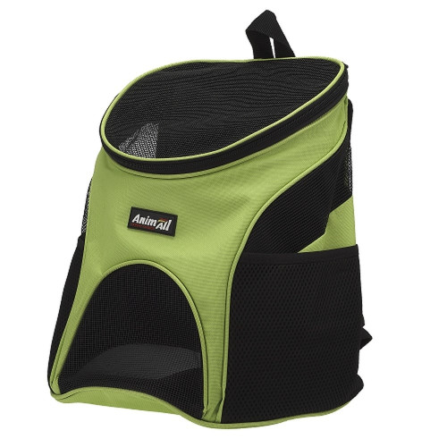 Рюкзак AnimAll для собак и кошек, зелёный, 31×25×35 см