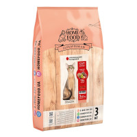 Сухий беззерновой корм Home Food для котів, гіпоалергенний, з качиним філе і грушею, 3 кг Сухий беззерновой корм Home Food для котів, гіпоалергенний, з качиним філе і грушею, 3 кг