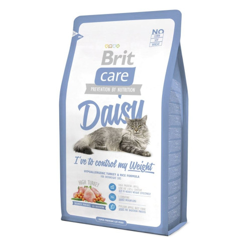Сухой корм Brit Care Cat Daisy I have to control my Weigh, для кошек с избыточным весом, 2 кг