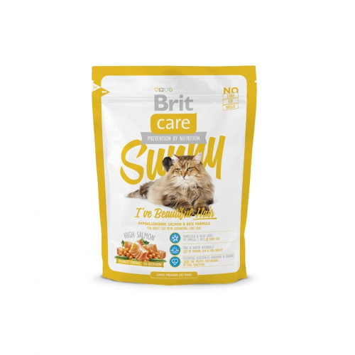 Сухий корм Brit Care Cat Sunny I have Beautiful Hair, для кішок, 0.4 кг