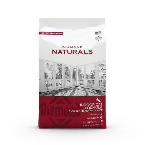 Сухой корм Diamond Naturals Indoor Cat Chicken&Rice для кошек, живущих в помещении, с курицей и рисом, 3 кг
