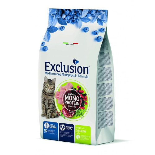 Сухий корм Exclusion Adult Chicken для дорослих котів всіх порід, з куркою, 300 г