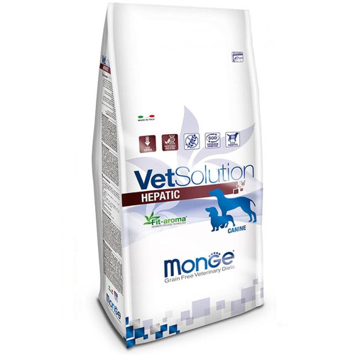Сухий корм Monge VetSolution Hepatic canine для підтримки функцій печінки у собак, 12 кг