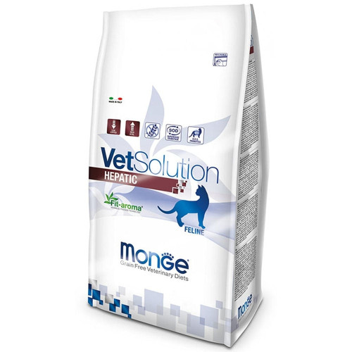 Сухий корм Monge VetSolution Hepatic feline для підтримки функцій печінки у котів, 400 г